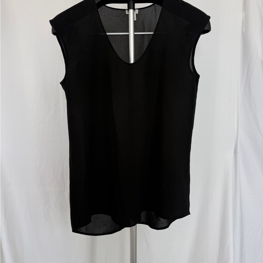 J. Crew Black Sleeveless Blouse